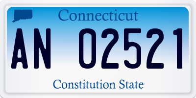 CT license plate AN02521