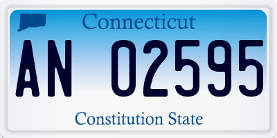 CT license plate AN02595