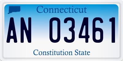 CT license plate AN03461