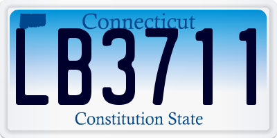 CT license plate LB3711