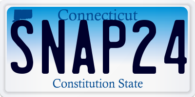 CT license plate SNAP24