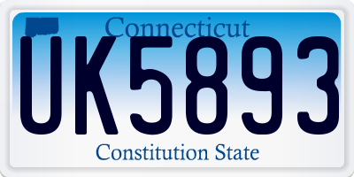 CT license plate UK5893