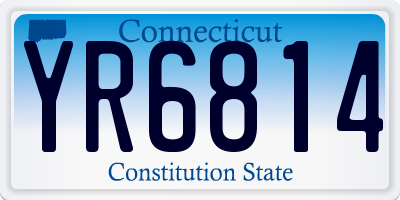 CT license plate YR6814