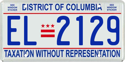 DC license plate EL2129