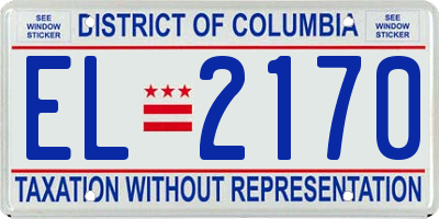 DC license plate EL2170