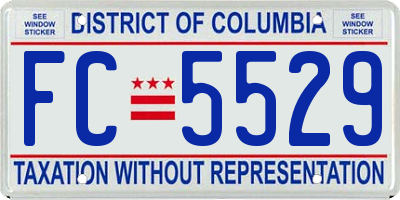 DC license plate FC5529