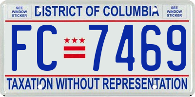 DC license plate FC7469