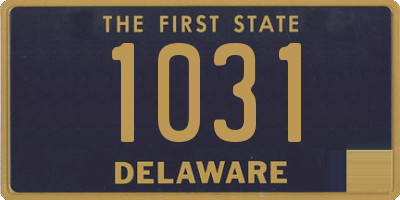 DE license plate 1031