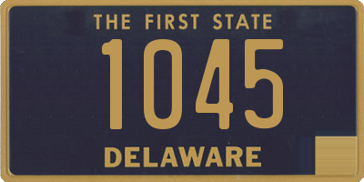 DE license plate 1045