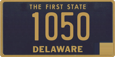 DE license plate 1050