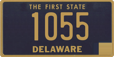DE license plate 1055