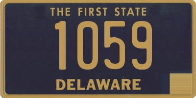 DE license plate 1059
