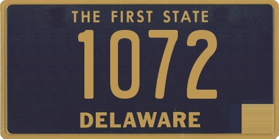 DE license plate 1072