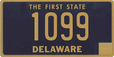 DE license plate 1099