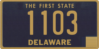 DE license plate 1103