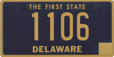 DE license plate 1106