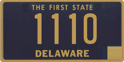 DE license plate 1110