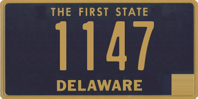 DE license plate 1147