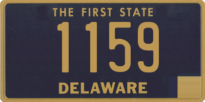 DE license plate 1159