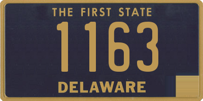 DE license plate 1163