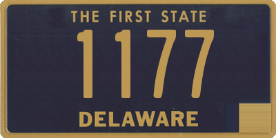 DE license plate 1177