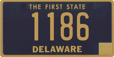 DE license plate 1186