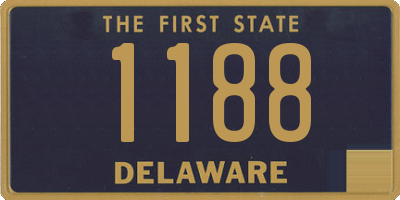DE license plate 1188