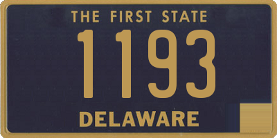 DE license plate 1193