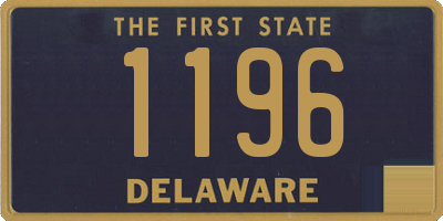 DE license plate 1196