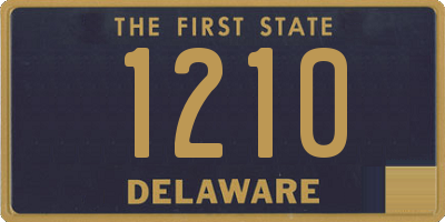 DE license plate 1210
