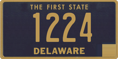 DE license plate 1224