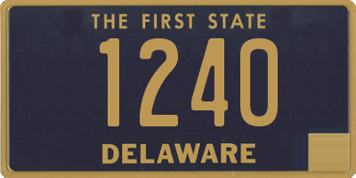 DE license plate 1240