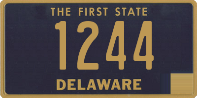 DE license plate 1244