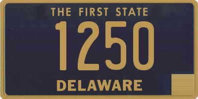 DE license plate 1250