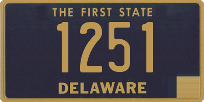 DE license plate 1251
