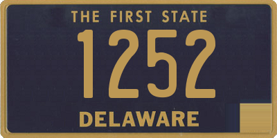 DE license plate 1252
