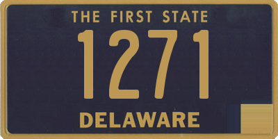 DE license plate 1271