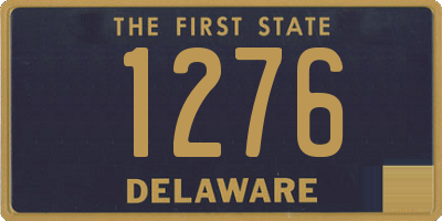 DE license plate 1276