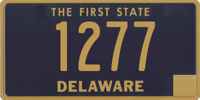 DE license plate 1277