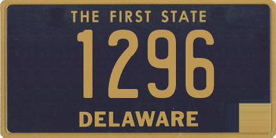 DE license plate 1296