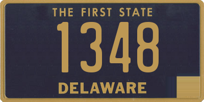 DE license plate 1348