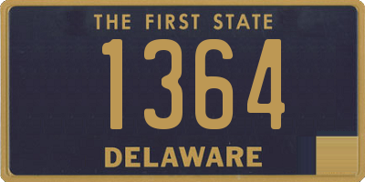 DE license plate 1364