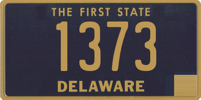 DE license plate 1373