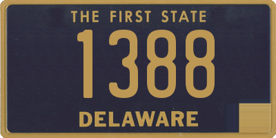 DE license plate 1388