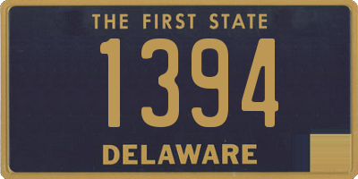 DE license plate 1394