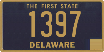 DE license plate 1397