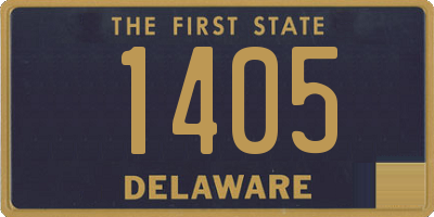 DE license plate 1405
