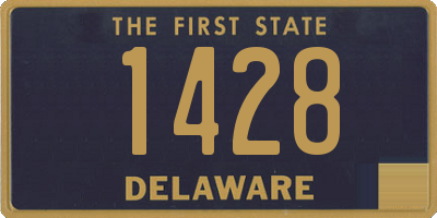 DE license plate 1428