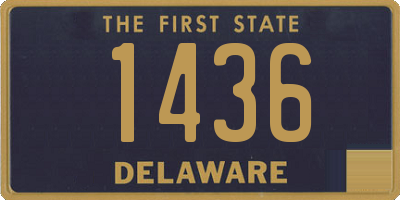 DE license plate 1436
