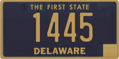 DE license plate 1445